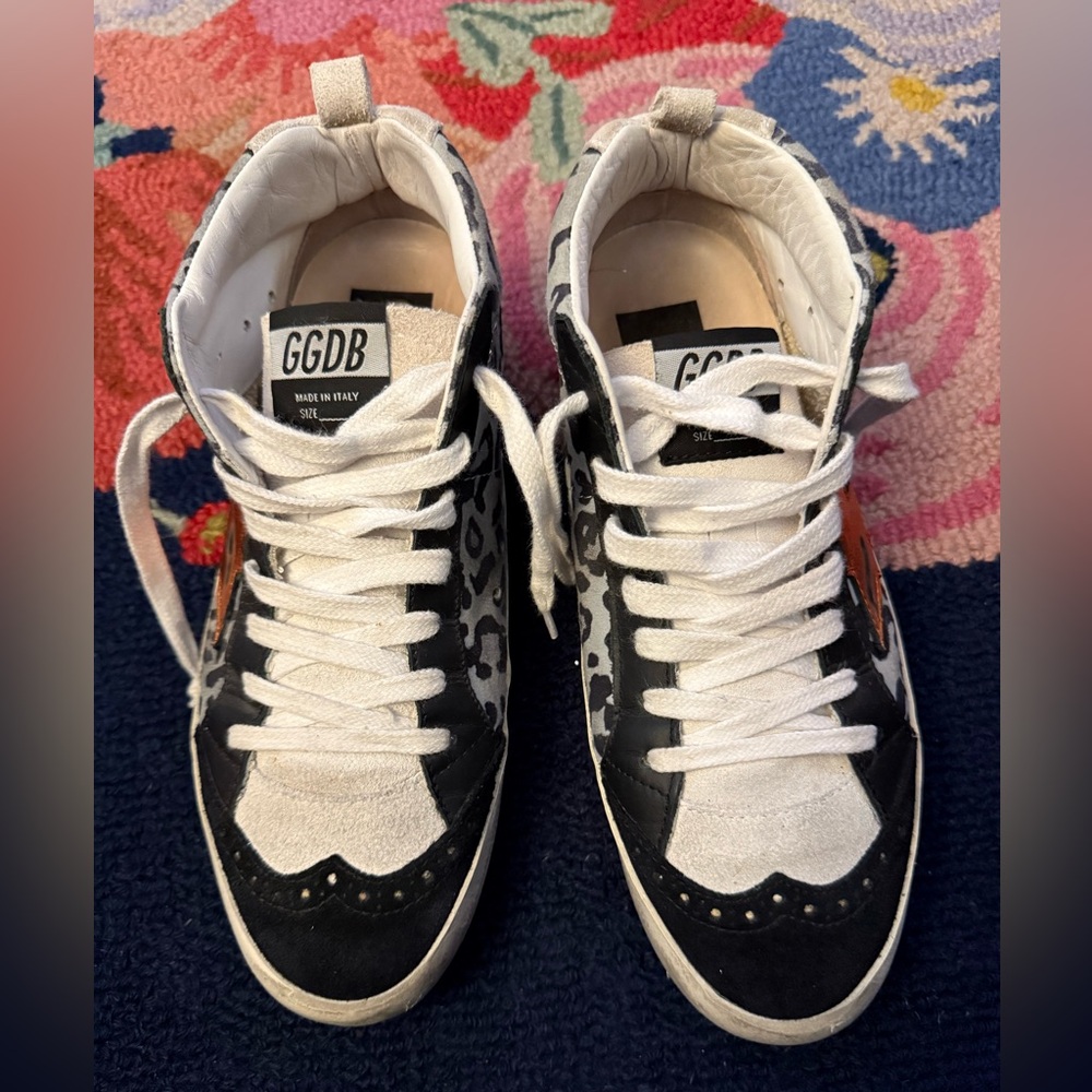 Golden Goose Midstar Leopard Print Sneakers - Picture 8 of 10
